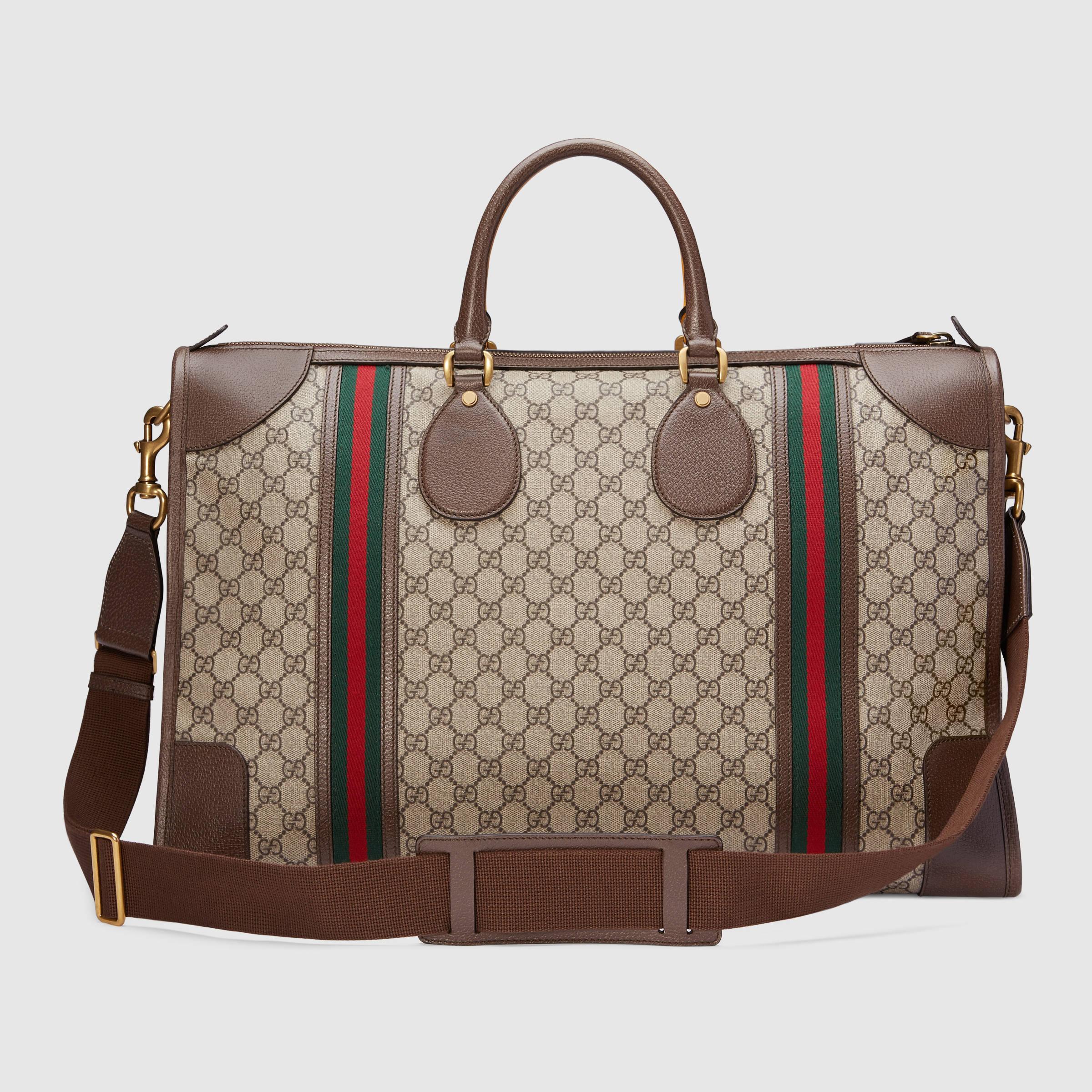 brown gucci duffle bag